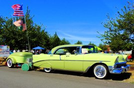 '56 Chevy Belair traveling in style!